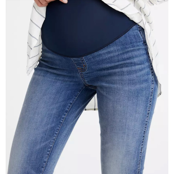Madewell Jeans Madewell Maternity Over The Belly Skinny Jeans Chancery Wash Size 25 Poshmark